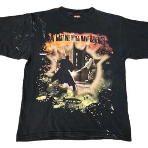 Vintage 1999 Star Wars Episode 1 Darth Maul/ Obi Wan Fight T-shirt XL Youth Rare